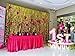 3 ft. X 8 ft. Metallic Gold Foil Fringe Curtains Door Window Curtain Party Decoration- (3' x 8', Gold)