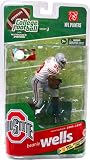McFarlane Toys NCAA COLLEGE Football Sports Picks Series 3 Action Figure Beanie Wells (Ohio State Buckeyes) White Jersey Silver Collector Level