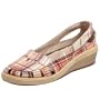 Grasshoppers Women's Getaway II Wedge,Stone Plaid,7.5 W US