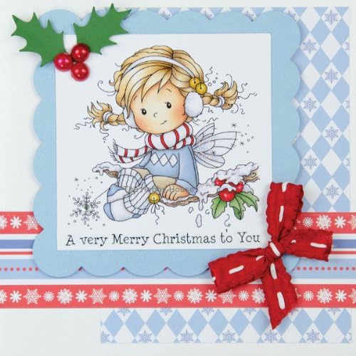 Hobby House HHWS006 Wee Stamps Topper Sheet, 8.3 by 12.2-Inch, Holly Time