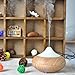 LUOYIMAN Aroma Diffuser Humidifier Whisper-quiet Aromatherapy Experience with Color LED Light and Auto Off Cool Mist Humidifier(Color Light Wood Grain)