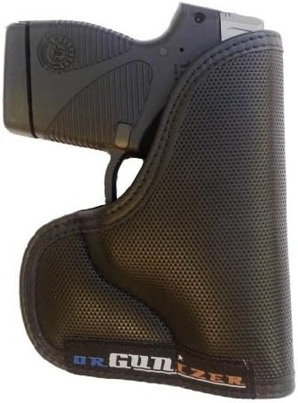 Custom Fit Leather-Trim Poly Pocket Holster Fits Taurus PT738 TCP 380 (B)
