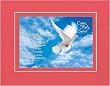 Inspiring (Come, Holy Spirit, Bestow Upon Us) 11 x 14 Inches Frame able Blank Note Card on Double Beveled Matting