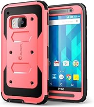 HTC One M9 Case, [Armorbox] i-Blason HTC One Hima M9 built in [Screen Protector] [Full body] [Heavy Duty Protection ] Shock Reduction[Bumper Corner] (Pink)