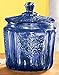 Miles Kimball Cobalt Blue Depression Style Glass Biscuit Jar