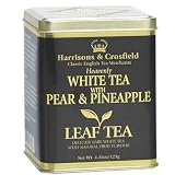 Harrisons & Crosfield Loose Leaf White Tea With Pear & Pineapple, 4.4-Ounce Tin (Pack of 2)