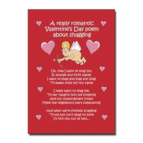 Romantic Poem - Outrageous Cartoon Valentine's Day Greeting Card