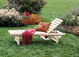 Rustic Log Chaise Lounge