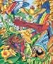 10 Inch x12 Inch Pencil By Number Kit - Tropical Birds
