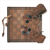 Leather Chess and Checker Board Color: Lariat