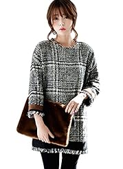 Houndstooth Print Winter  Dress
