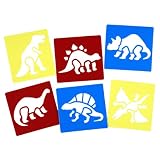 from Anthony Peters Washable Dinosaur Stencils (Set of 6)