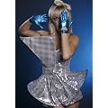 Silver Lady Gaga Style Pop Diva Costume (struts-8574)