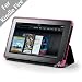 Acase(TM) Kindle Fire Deluxe Lightweight MicroShell Case Folio with built-in Stand for Kindle Fire Full Color 7" Multi-touch Display, Wifi (Hot Pink)