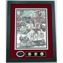 Oklahoma Sooners - "Moment of Glory" Framed Autographed Lithograph By Joe Belt From Sports Marketin