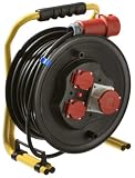 AS-Schwabe 10658 CEE-Profi-Kabeltrommel 20 Meter H07RN-F 3G2,5, 400 Volt, 16 Ampere, IP44 Aussenbereich
