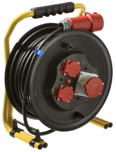 AS-Schwabe 10658 CEE-Profi-Kabeltrommel 20 Meter H07RN-F 3G2,5, 400 Volt, 16 Ampere, IP44 Aussenbereich