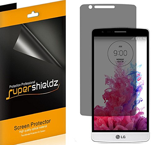 [2-Pack] SUPERSHIELDZ- Privacy Anti-Spy Screen Protector Shield For LG G3 Vigor + Lifetime Replacements Warranty - Retail Packaging