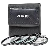 Zeikos ZE-CU467 Close-up Filter 4pk Set for 67mm Digital SLR Camera Lens Macro