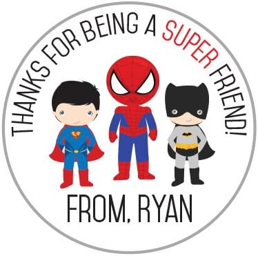 Super Hero Valentine's Day Stickers! (35)