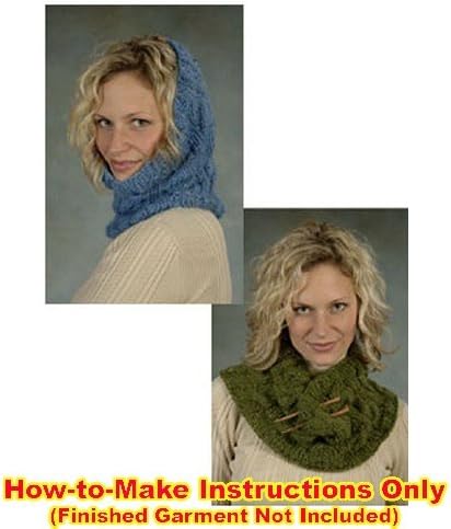 Plymouth 1828 Baby Alpaca Grande Yarn Pattern Leaflet Cabled Cowl