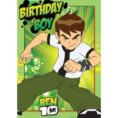Ben 10 'Birthday Boy' Birthday Card 5 x 7"