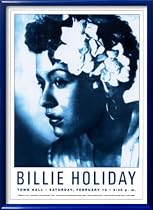 Billie Holiday - Town Hall, NYC 1948 Framed Art Poster Print by Dennis Loren, 18x25
