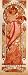 Acrylic Fridge Magnet Mucha Alphonse Moet and Chandon White Star