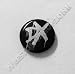D Generation X silber Anstecker