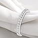 Sterling Silver Cubic Zirconia Stackable Eternity Band Ring