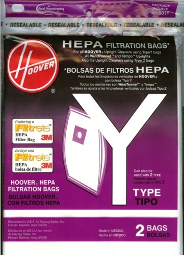 HOOVER Hoover Filtrete HEPA Y Vacuum Bags 4010801Y