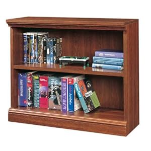 Planked Cherry Two Shelf Bookcase Planked Cherry by Sauder Office Furniture