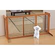Richell Wood Freestanding Pet Gate, High-Large, Autumn Matte Finish
