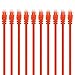 GearIT 10 Pack, Cat 6 Ethernet Cable Cat6 Snagless Patch 1 Foot - Computer LAN Network Cord, Orange - Compatible with 10 Port Switch POE 10port Gigabit