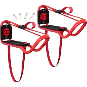 Click to buy Malone J-Dock Hybrid Kayak and Gear Garage Storage Racks from Amazon!
