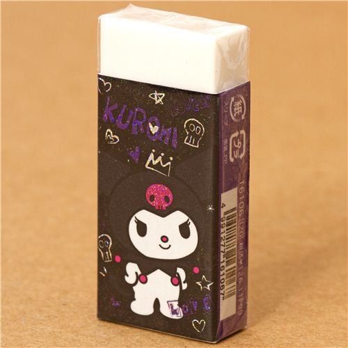 Imagen principal de Bonita goma de borrar Kuromi con un conejito con calaveras
