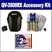 Casio Exilim QV-3500EX Digital Camera Accessory Kit includes: T44654 Memory Card, SB257 Charger, SDC-22 Case