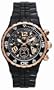 TechnoMarine Unisex 208015 MoonSun Ceramic Chrono Gold-Plated Black Watch