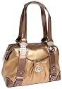 KATHY Van Zeeland Metal Works Hinge Satchel,Copper,one size