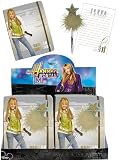 Hannah Montana - AS1287 - Loisir Créatif - Carnet avec Elastique + Stylo Bille avec Plumes et étoile
