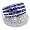 SAVE 74% Diamond Cut Signity Stone Cubic Zirconia & Created Blue Sapphire in 14K White Gold Ring by Designer Michael Valitutti - FREE Shipping! - OVERSTOCK Clearance Sale!