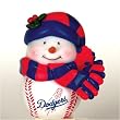Los Angeles Dodgers MLB Light-Up Musical Snowman Ornament (3")