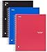 Five Star Spiral Notebooks, 1 Subject, Wide Ruled Paper, 100 Sheets, 10-1/2