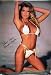 Beckie Mullen (White Bikini on Beach) Framed Art Poster Print - 22" X 32"