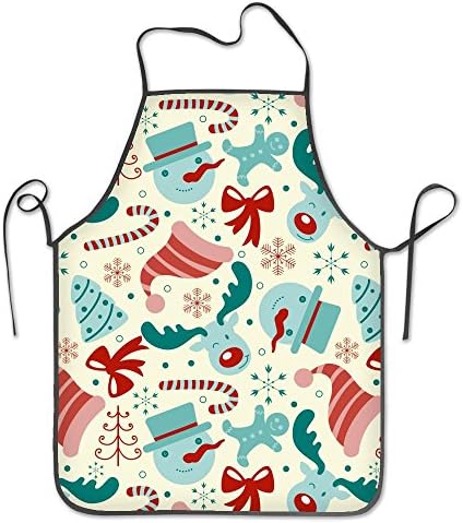 Christmas Tree and Reindeer Kitchen Overlock Apron
