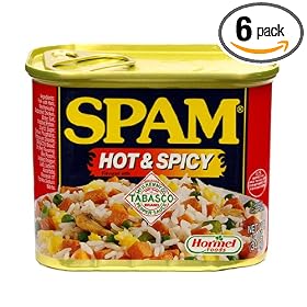 SPAM Hot & Spicy, 12-Ounce Units (Pack of 6)