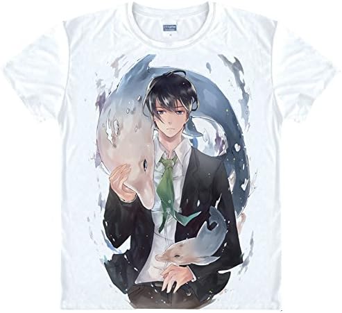 Jokester Free! Iwatobi Swim Club Rin Matsuoka Cosplay T Shirt Costume