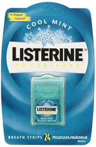 Listerine PocketPaks, Cool Mint - 24 strips