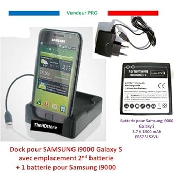 Dock station accueil samsung i9000 galaxy s + batterie [Appareils électroniques]