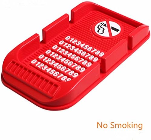 Anti Slip Sticky Pad Dash Mount with 2 Slots for Smartphones PDAs with Parking Cars Cards Function